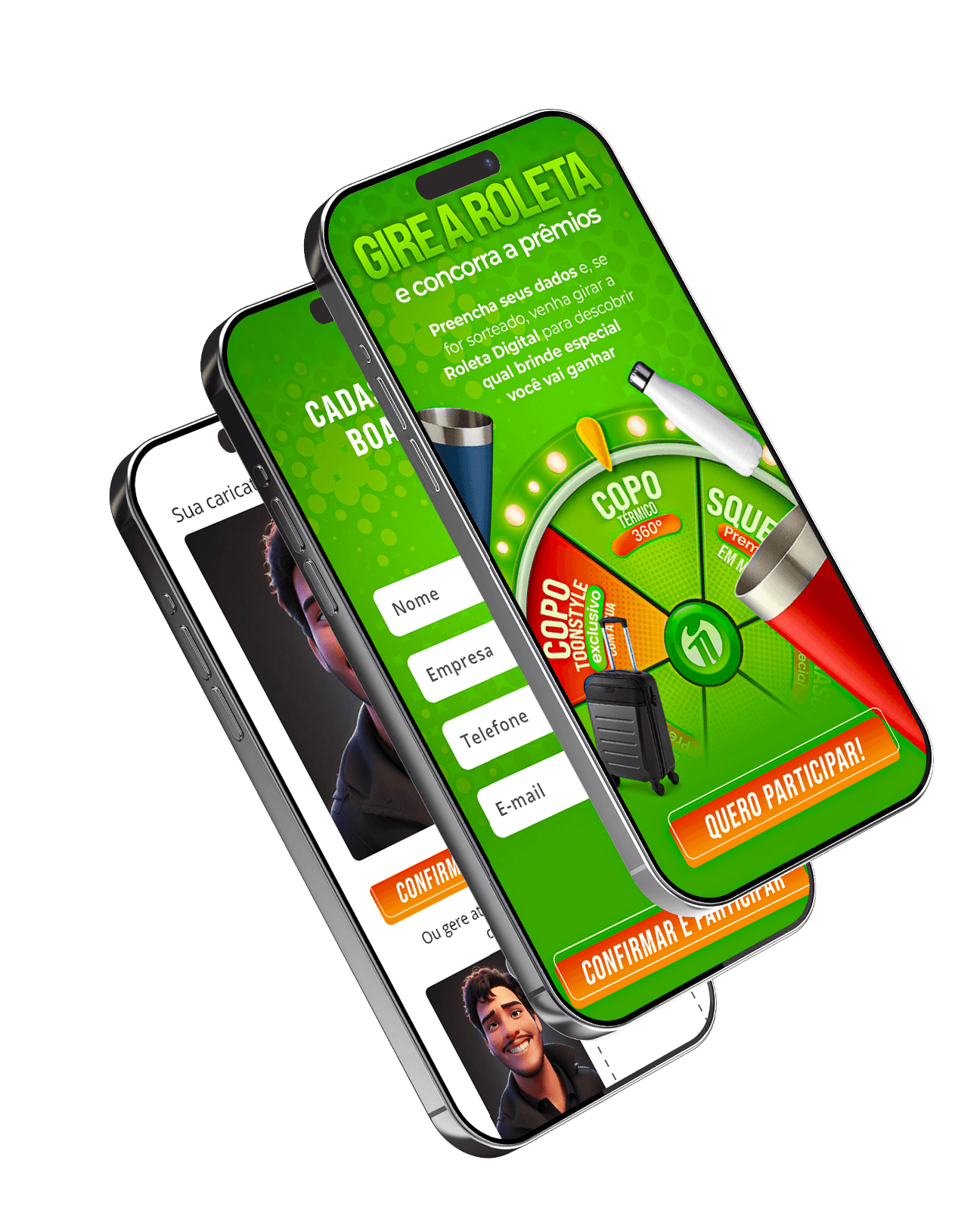 Exemplo de captação de leads com totem interativo