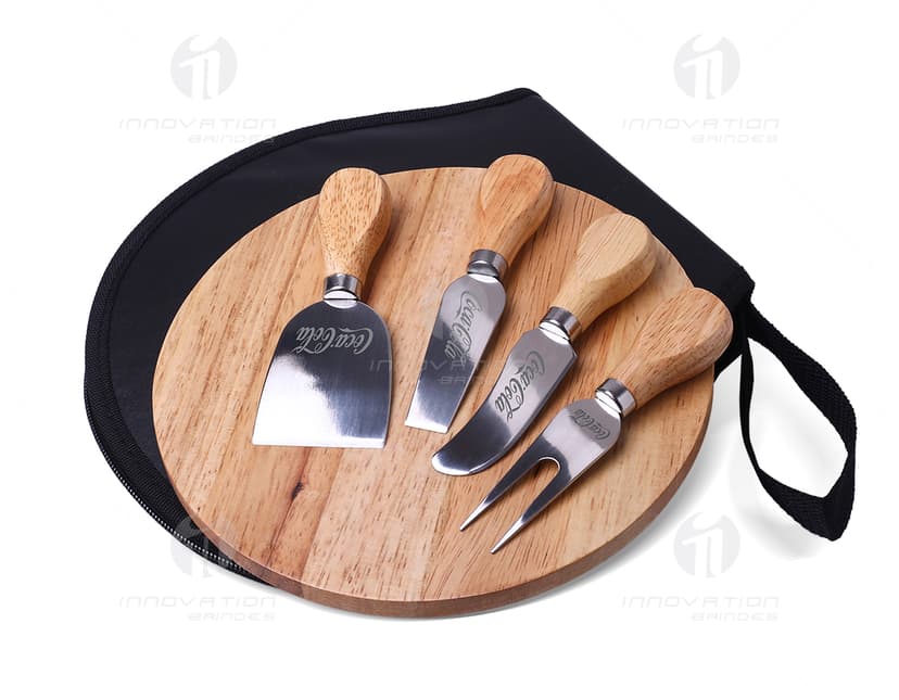Kit Queijo - 12 peças em aço inoxidável para um corte preciso e elegante. Ideal para apreciadores de queijos em casa ou em eventos. Adquira já o seu!