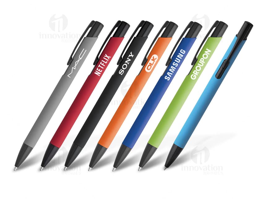 Caneta de metal premium para escrita suave e precisa. Ideal para escritório, escola ou negócios. Design elegante e durável em metal prateado. Compre já!