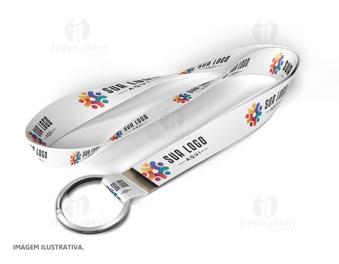 Cordão com argola 85 cm x 2,0 cm - Acessório moderno e versátil para brindes e eventos corporativos. Feito com materiais de alta qualidade, ideal para identificação e praticidade. Adquira já o seu!