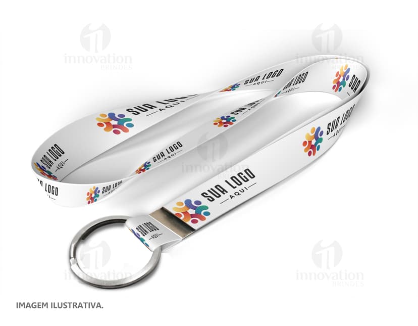 Corda com argola de 85 cm x 2,0 cm - Moderno cordão de alta qualidade para uso variado. Material resistente e design elegante para manter seus objetos sempre seguros. Ideal para negócios, escritório ou eventos. Acesse já!