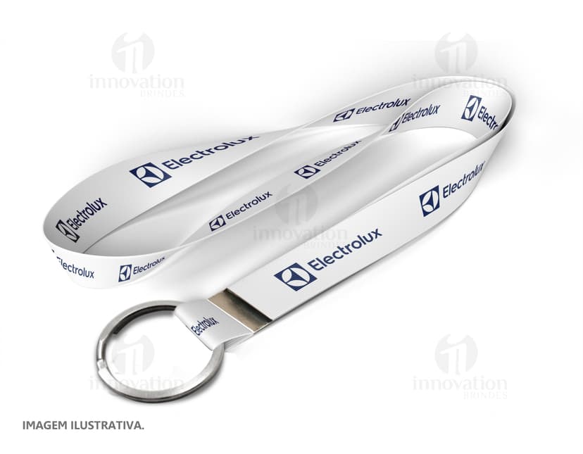 Cordão com argola 85 cm x 2,0 cm para brindes corporativos e eventos especiais. Moderno e prático, ideal para identificação e acesso rápido. Confira!