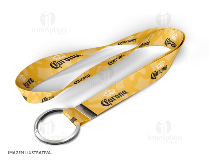 Cordão com argola 85 cm x 2,0 cm - Acessório moderno e prático para seu escritório ou evento. Feito com material resistente e design elegante. Garanta já o seu!