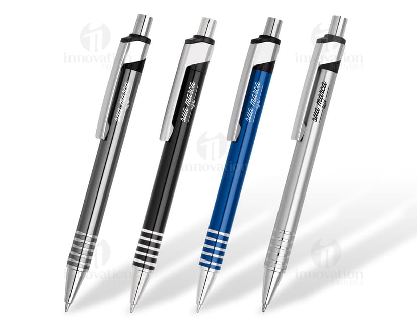 Caneta de Metal - 91: Ferramenta de escrita de alta qualidade para uso no escritório e na escola. Design elegante em metal, tinta preta e ponta afiada. Ideal para assinar documentos e desenhar. Adquira já a sua! ??????? #canetademetal #escritório #escola #design
