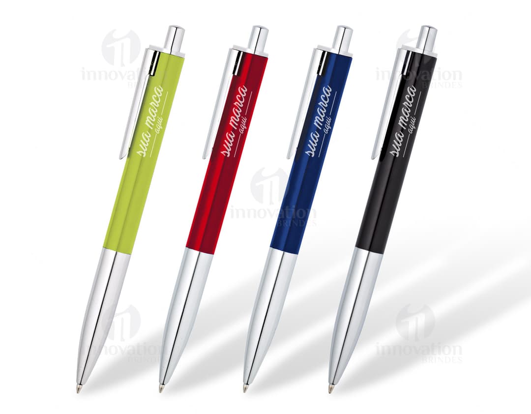 Caneta de metal de alta qualidade perfeita para escrita e desenho. Ideal para uso no escritório, escola ou em casa. Disponível em diversas cores. Adquira a sua agora!