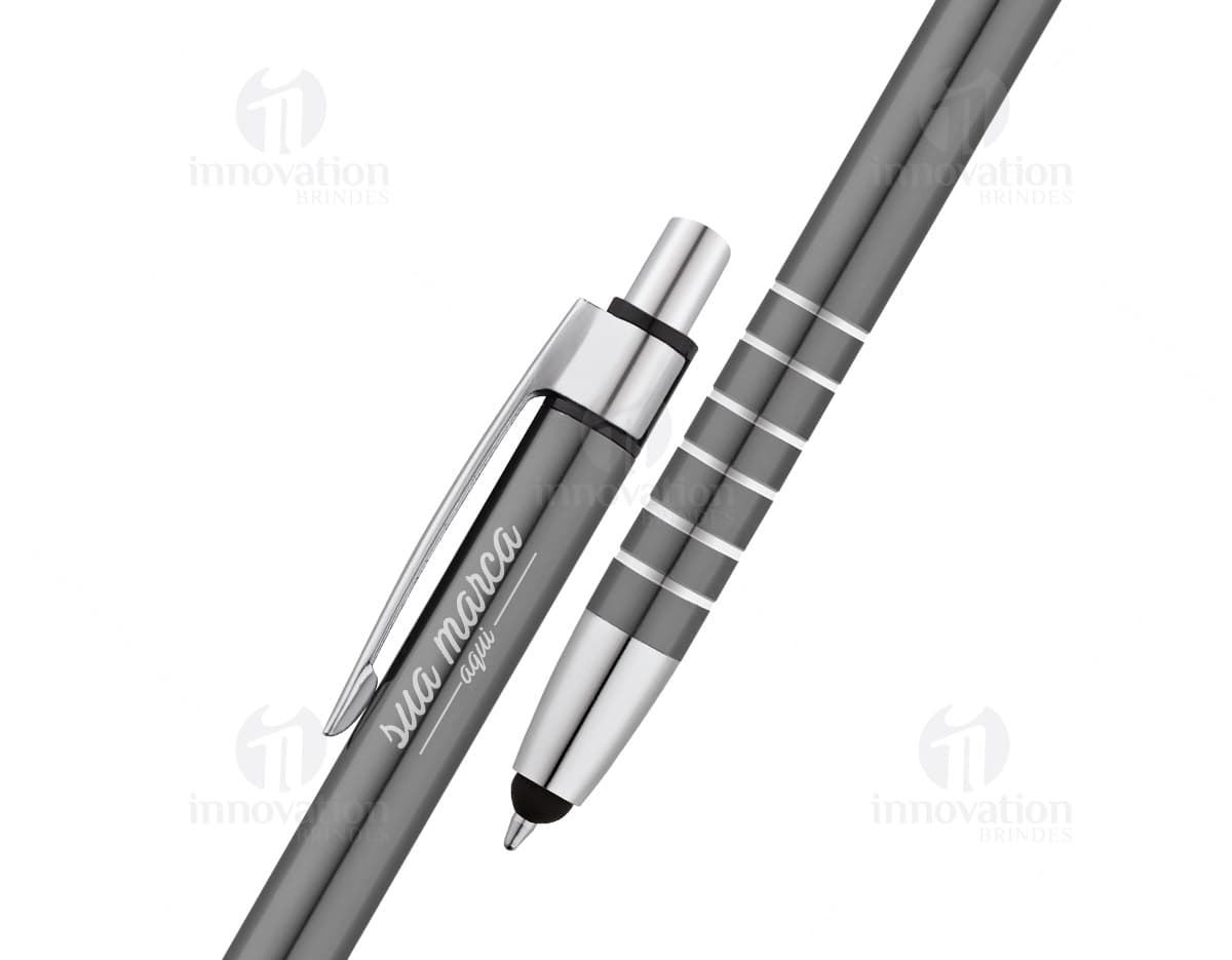 Caneta de metal com touch  - 08: a ferramenta perfeita para escrever, desenhar e assinar com precisão. Ideal para uso no escritório, na escola ou em casa. Adquira já a sua!