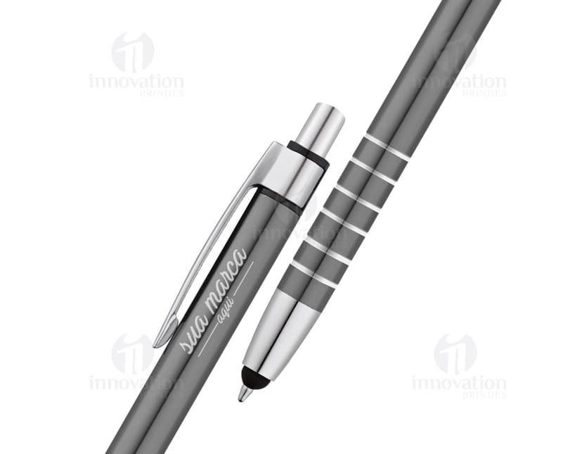 Caneta de metal com touch  - 08: a ferramenta perfeita para escrever, desenhar e assinar com precisão. Ideal para uso no escritório, na escola ou em casa. Adquira já a sua!