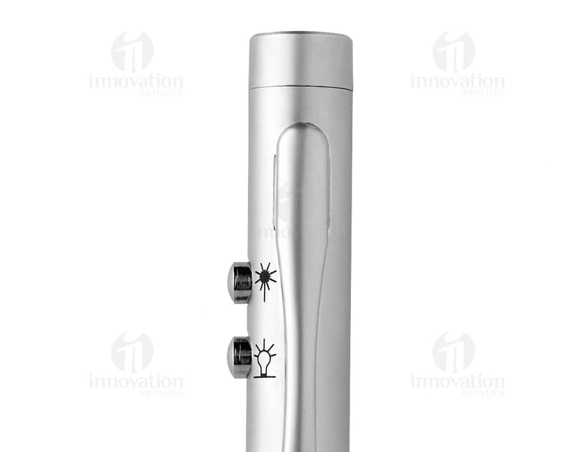 Caneta de metal com led - 02: Perfeita para escrita elegante e iluminação em ambientes escuros. Ideal para uso profissional ou pessoal. Adquira já a sua!