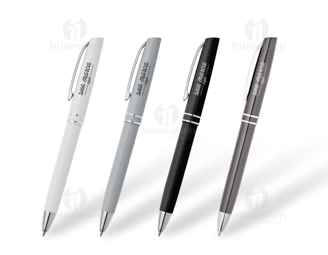 Caneta de Metal 102 - Ferramenta de Escrita de Luxo para Escritório e Estudo. Perfeita para assinar documentos, fazer anotações e desenhos precisos. Adquira já a sua!