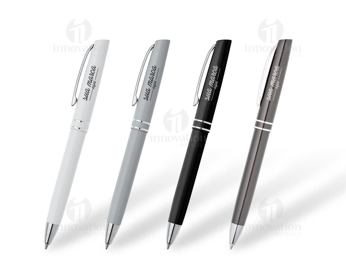 Caneta de metal de luxo para escrita elegante e profissional. Perfeita para uso no escritório, na escola ou em casa. Design clássico e durabilidade garantida. Adquira a sua já!