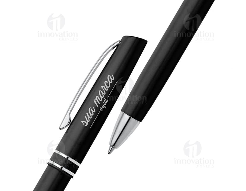 Caneta de metal elegante para escrita profissional. Ideal para uso em escritórios, escolas e negócios. Design clássico em prata com ponta afiada e escrita suave. Adquira já a sua!