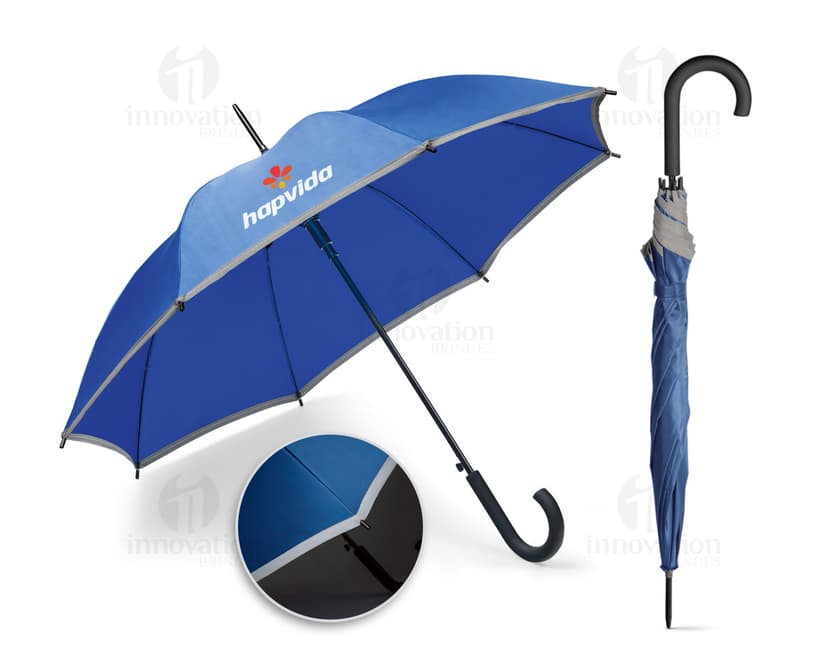 Guarda-chuva preto para proteção em dias chuvosos - Ideal para garantir segurança e estilo em qualquer estação. Feito com nylon resistente e tecnologia de ponta. Nunca mais se preocupe com o clima! Adquira o seu agora.