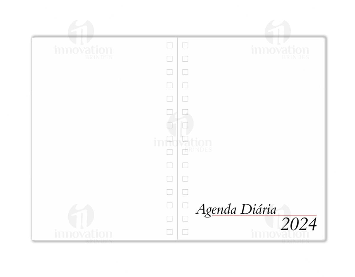 Agenda 2024 em couro preto, perfeita para organizar sua rotina com elegância e praticidade. Ideal para reuniões, eventos e compromissos do dia a dia. Garanta já a sua! Substitua o caos pela organização em 2024.