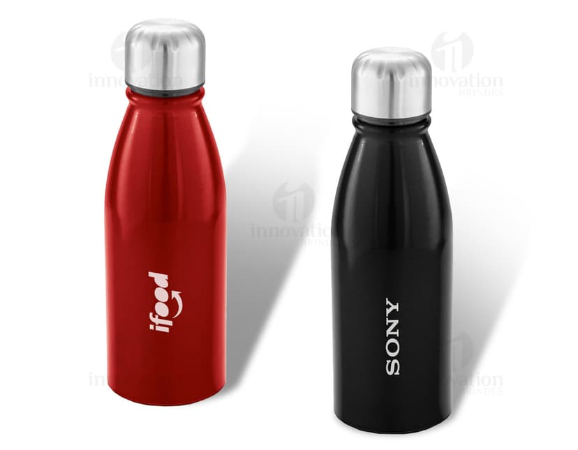 Frascos de Metal Squeeze - Ideal para drinks, vinhos e bebidas em geral. Garanta praticidade e elegância em seu evento com estes frascos de metal de alta qualidade. Perfeitos para personalização de rótulos. Acesse já!