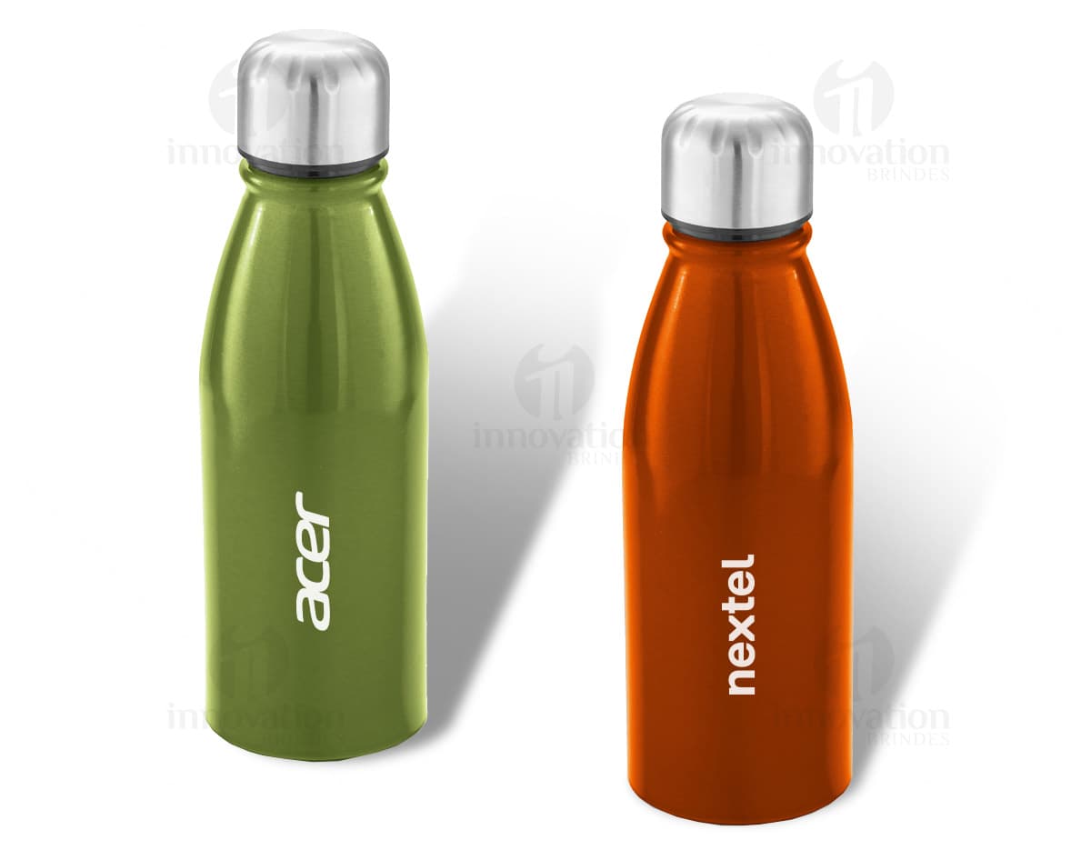 Frascos de metal squeeze para brinde promocional. Embalagem elegante e prática para líquidos e produtos de higiene. Ideal para restaurantes, spas, festas e cuidados pessoais. Adquira já o seu!