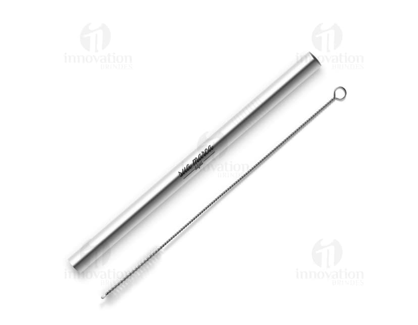 Canudo de metal prateado para escrita, ideal para seu escritório ou curso de golfe. Feito de aço inoxidável, design elegante e durável. Perfeito para escrever e desenhar com precisão. Adquira já o seu!