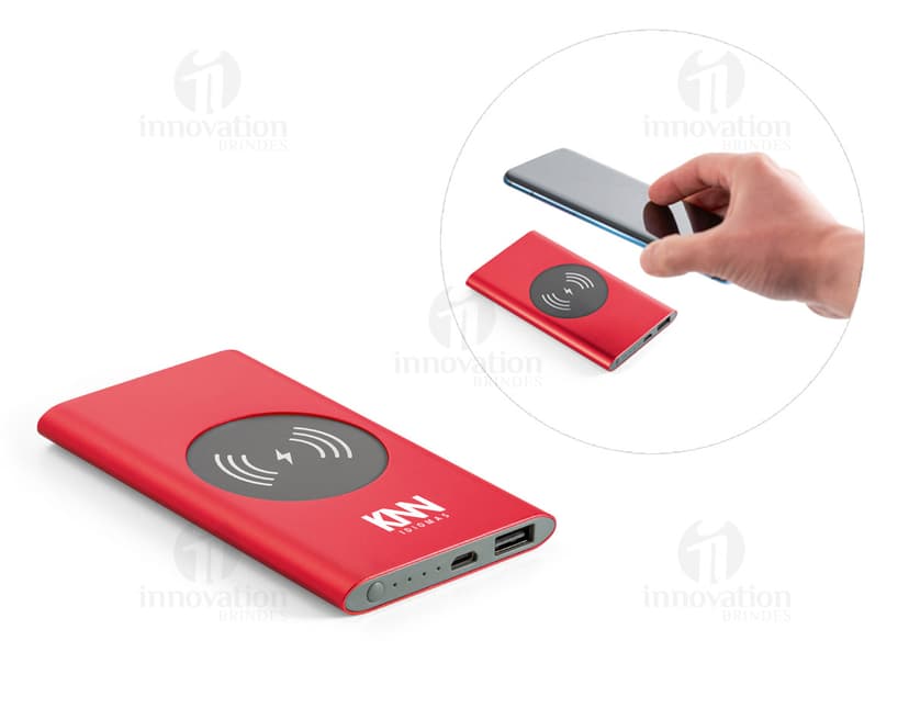 Dispositivo de tecnologia, equipamento de comunicação eletrônica, bateria portátil e carregador wireless moderno e portátil para celular, laptop, celular e outros dispositivos eletrônicos.