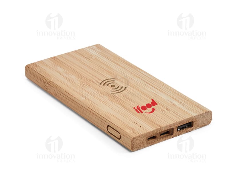 Bateria portátil para brindes personalizados e práticos. Ideal para levar em viagens, garantindo que você nunca fique sem bateria. Uma opção criativa e útil para presentear clientes e colaboradores. Garanta já a sua!