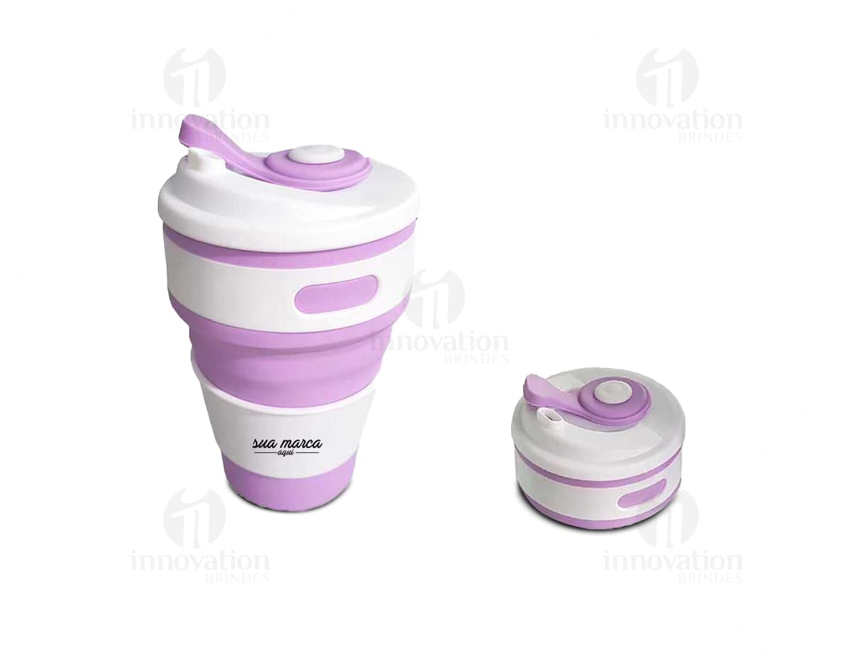 Copo Retrátil 350ml - Ideal para levar na bolsa ou mochila, este copo retrátil é perfeito para manter-se hidratado durante o dia. Compacto e prático, é a opção perfeita para quem busca comodidade e sustentabilidade. Garanta já o seu!