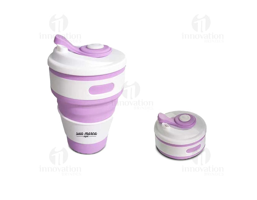 Copo Retrátil 350ml - Ideal para levar na bolsa ou mochila, este copo retrátil é perfeito para manter-se hidratado durante o dia. Compacto e prático, é a opção perfeita para quem busca comodidade e sustentabilidade. Garanta já o seu!