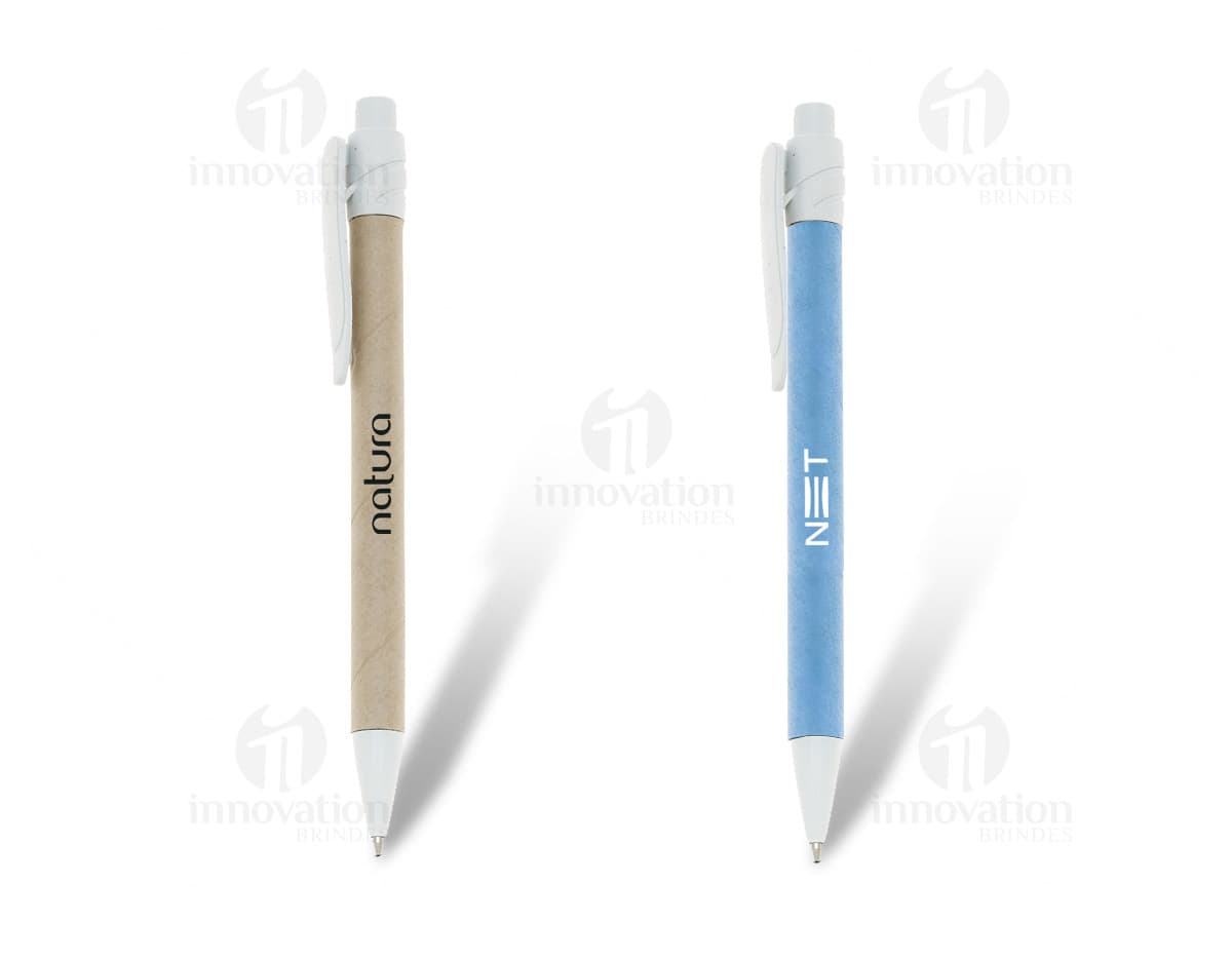 Caneta esferográfica reciclada, prática e sustentável para seu dia a dia. Feita de plástico reciclado, ideal para uso em casa, no trabalho ou na escola. Escreva com conforto e contribua para um mundo mais verde. Adquira já a sua!