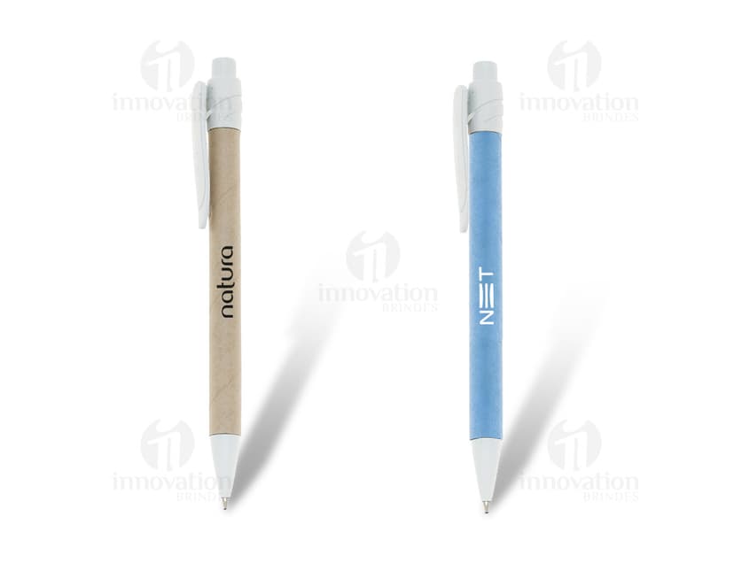 Caneta esferográfica reciclada, prática e sustentável para seu dia a dia. Feita de plástico reciclado, ideal para uso em casa, no trabalho ou na escola. Escreva com conforto e contribua para um mundo mais verde. Adquira já a sua!