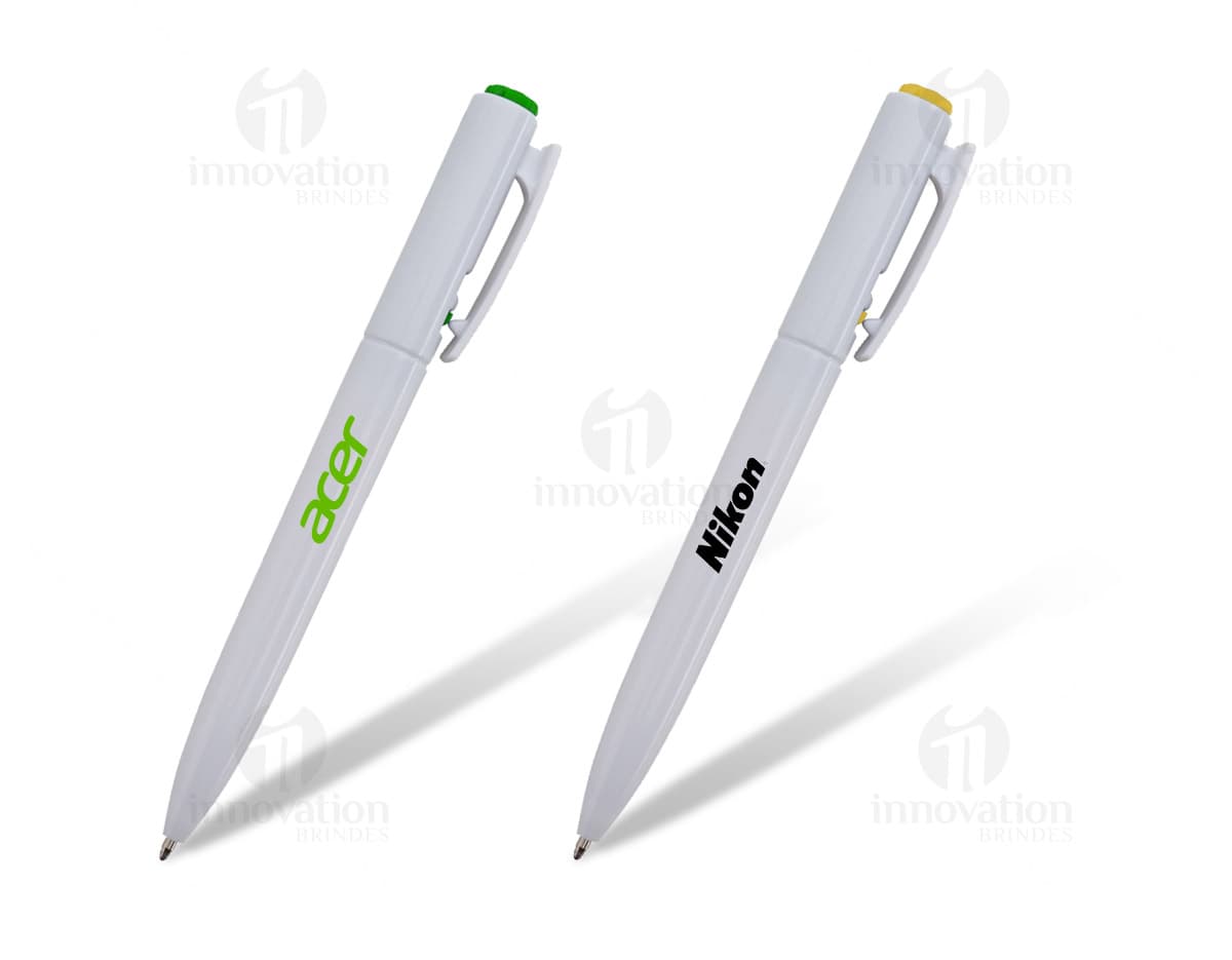 Caneta plástica para escrita e desenho em papel. Ideal para uso no escritório, escola ou em casa. Fabricada em material resistente e durável. Adquira já a sua!