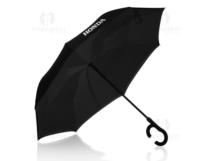 Guarda-chuva invertido: Proteção e estilo para dias chuvosos. Acessório fashion e seguro, com design atraente e cores vibrantes. Ideal para a estação de outono. Garanta o seu agora! #guardachuva #proteção #outono
