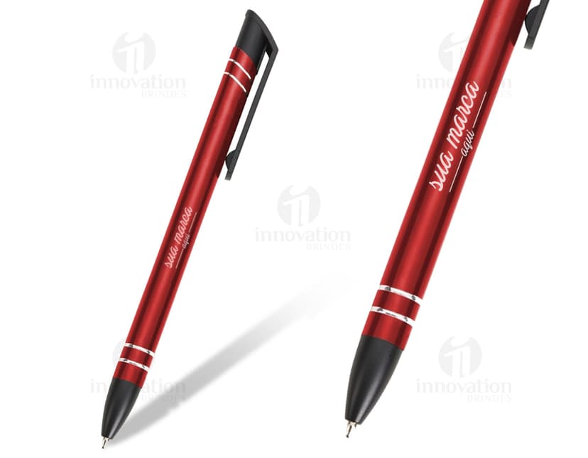 Caneta Semimetal Prateada: Instrumento de escrita de alta qualidade para escritório, escola e negócios. Ideal para assinaturas, desenhos e documentos. Adquira já!