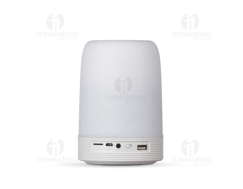 Caixa de Som com Luminária - Equipamento eletrônico moderno para música e iluminação. Conecte-se ao som cristalino e à luz ambiental relaxante. Design inovador para escritório ou estúdio. Acesse agora!