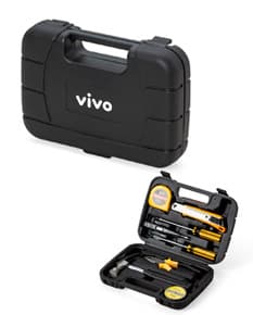 Kit ferramenta 8 peças de tecnologia moderna para seu escritório. Perfeito para eletrônicos, impressoras e aparelhos eletrônicos. Adquira já!