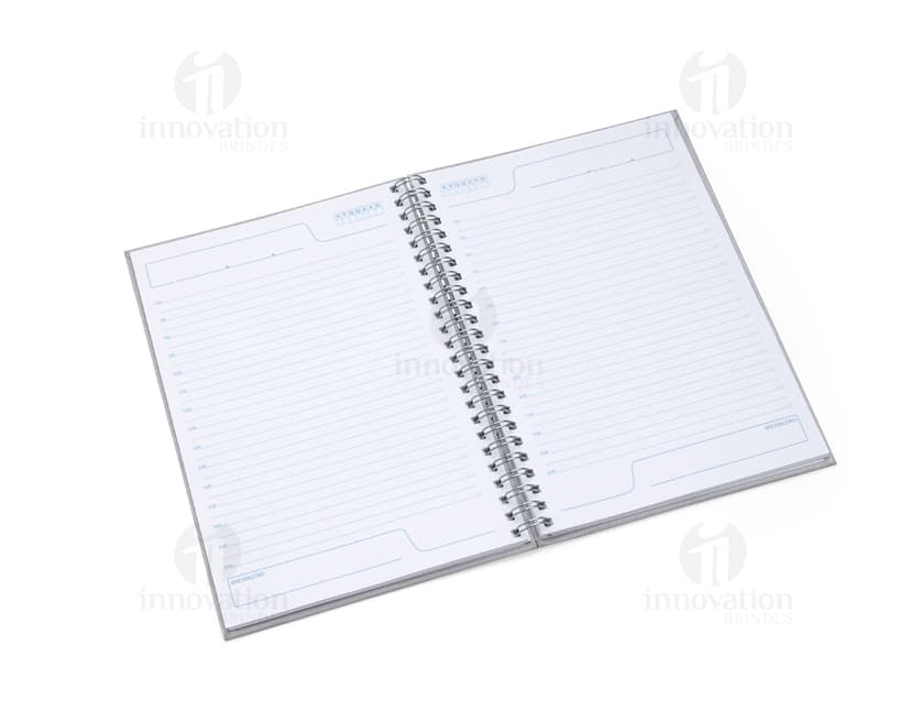 Caderno de negócios vazio de alta qualidade para anotações e lembretes. Feito em papel reciclado e com capa de papelão resistente. Ideal para organização e planejamento. Adquira o seu agora!