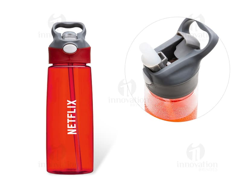 Squeeze Plástico 650ml: mantenha-se hidratado com estilo e praticidade. Ideal para levar sua bebida favorita para onde quer que vá. Feito em plástico resistente, leve e fácil de limpar. Adquira já o seu!