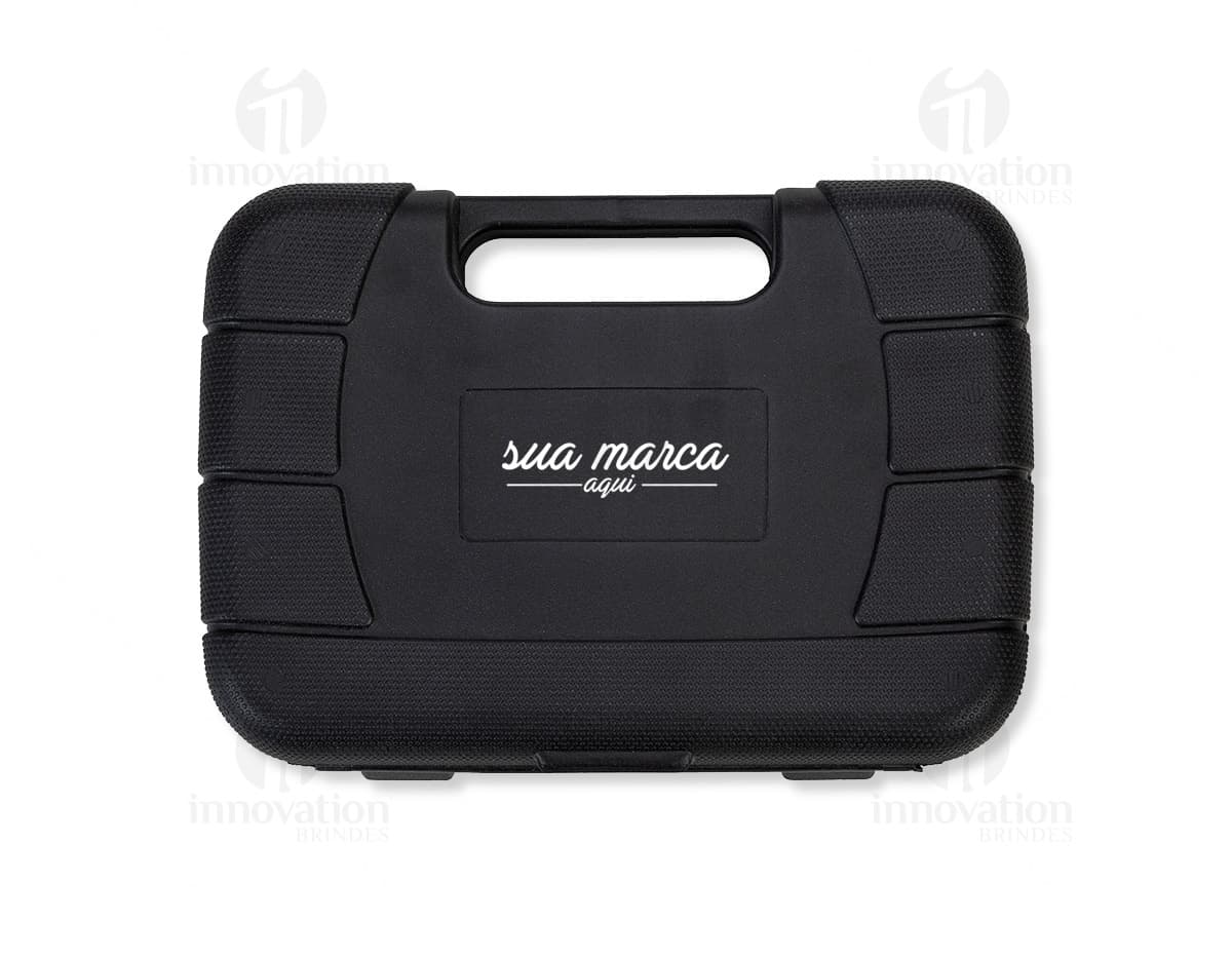 Kit ferramenta 8 peças em metal e plástico, moderno e portátil para uso em escritório ou viagens. Ideal para manutenção de equipamentos eletrônicos e comunicação. Prático, compacto e versátil. A solução perfeita para suas necessidades de negócio.