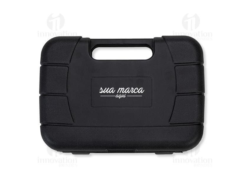 Kit ferramenta 8 peças em metal e plástico, moderno e portátil para uso em escritório ou viagens. Ideal para manutenção de equipamentos eletrônicos e comunicação. Prático, compacto e versátil. A solução perfeita para suas necessidades de negócio.