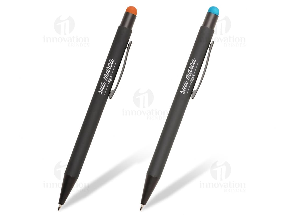 Caneta de metal touch: perfeita para escrita e desenho de alto nível. Ideal para uso escolar, empresarial e financeiro. Resistente e elegante.