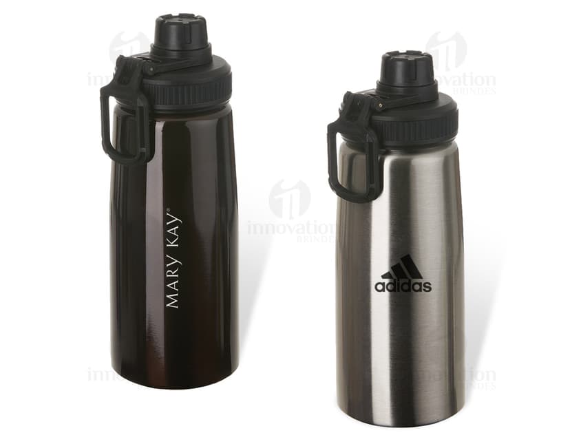 Squeeze de metal 750ml: moderno e prático para suas aventuras! Com design em metal, abertura larga e capacidade de 750ml, esse squeeze é perfeito para manter você hidratado durante seus passeios. Leve, resistente e com acabamento em metal, ideal para acompanhar você em todas as atividades. Garanta já o seu!