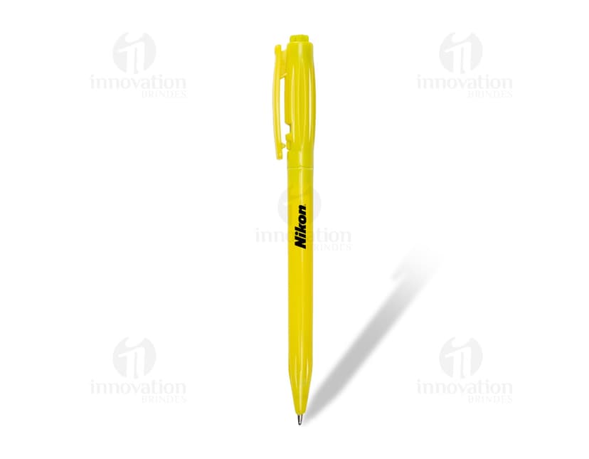 Caneta plástica ideal para uso no escritório, escola e negócios. Possui tinta metálica, perfeita para assinaturas e escrita. Totalmente isolada e com design elegante. Adquira a sua!