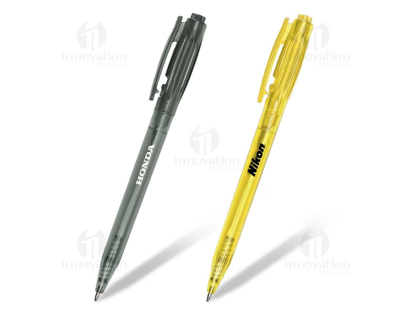 Caneta plástica para escrita suave e precisa. Ideal para uso escolar, escritório e negócios. Com ponta em grafite e tinta de qualidade. Adquira a sua agora e garanta mais praticidade no seu dia a dia!