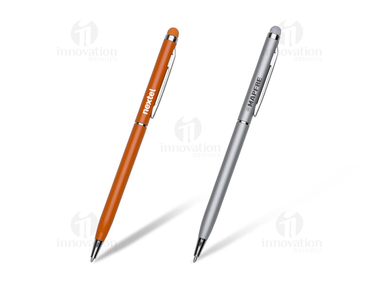 Caneta de metal touch com design elegante e sofisticado. Perfeita para aulas, escritório e uso diário. A ponta touch facilita o uso em smartphones e tablets. Ideal para presentear ou complementar seu kit de escrita. Garanta já a sua!