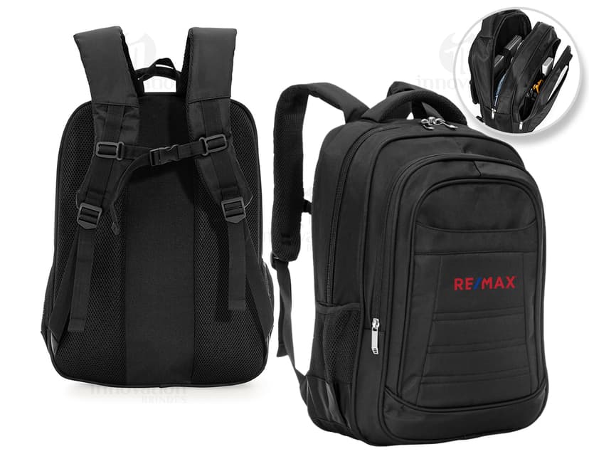 Mochila de Couro Preto para Viagem e Negócios - Elegante e Moderna. Perfeita para o seu dia a dia, com amplo espaço de armazenamento e alças resistentes. Adquira já a sua!