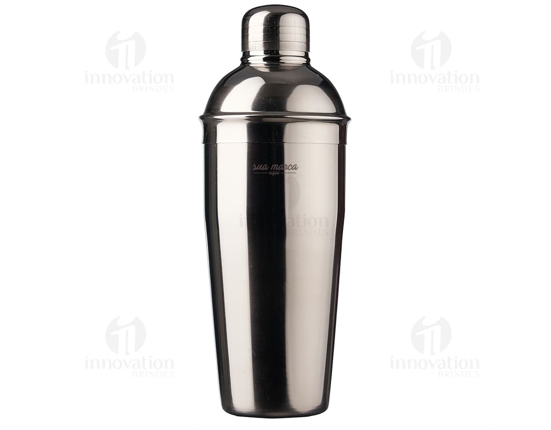 Coqueteleira inox 750ml ideal para preparar suas bebidas favoritas. Feita em aço inoxidável, resistente e durável. Perfeita para drinks refrescantes.