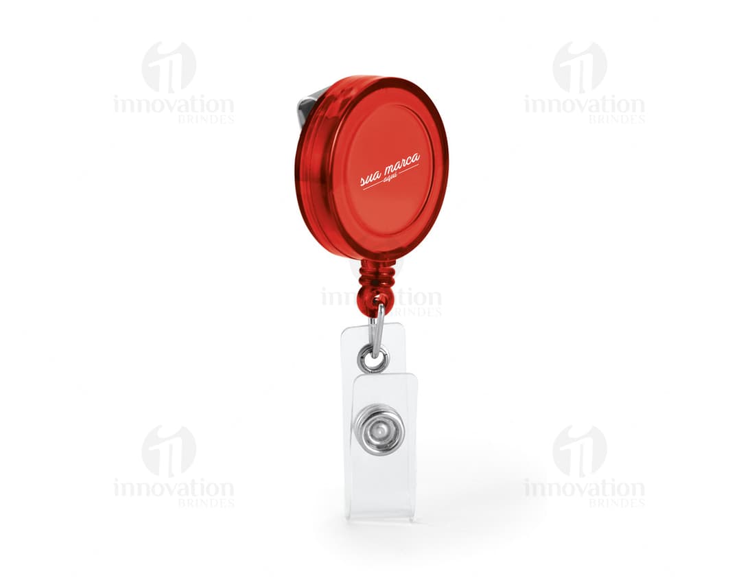 Porta Crachá - A solução perfeita para manter seus crachás seguros e sempre à mão. Com design moderno e prático, este porta crachá é o acessório ideal para eventos corporativos, feiras e conferências. Seu material resistente garante a segurança dos seus cartões de identificação, enquanto seu acabamento brilhante confere um toque de elegância. Mantenha-se organizado e protegido com o porta crachá!