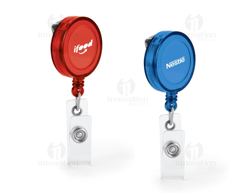 Porta Crachá: A solução perfeita para manter seus crachás sempre seguros e à mão. Feito com material resistente e design moderno, ideal para eventos corporativos e feiras de negócios. Garanta já o seu e tenha mais praticidade e segurança no dia a dia.