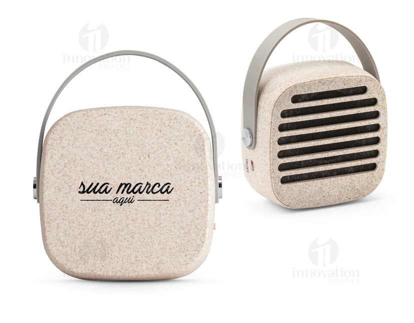 Caixa de som de metal preto para um som de alta qualidade e design moderno. Perfeito para ouvir suas músicas favoritas em qualquer lugar. Adquira já a sua!