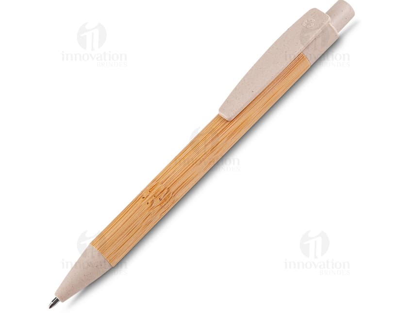 Caneta de bambu, ideal para escrita suave e natural. Feita com material sustentável, perfeita para uso no escritório, na escola ou em casa. Adquira já a sua e contribua para um mundo mais verde!