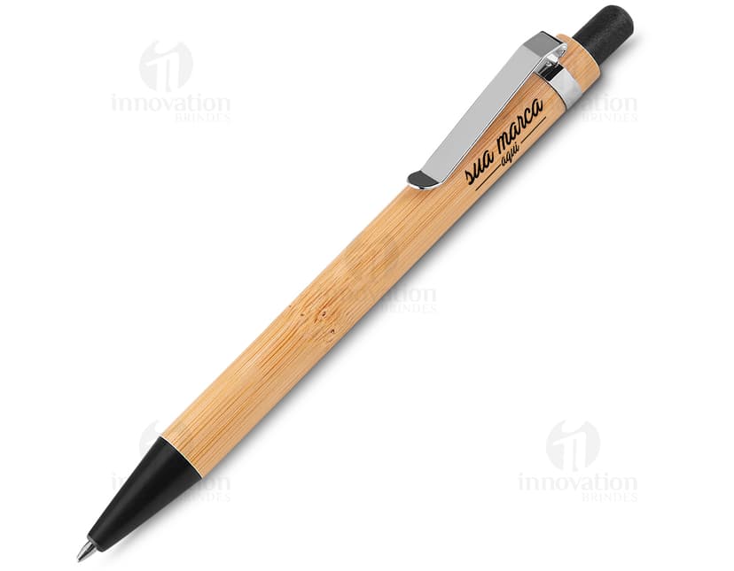Caneta de bambu ideal para escrita suave e confortável. Feita com material sustentável, perfeita para momentos de estudo ou trabalho. Adquira já a sua!