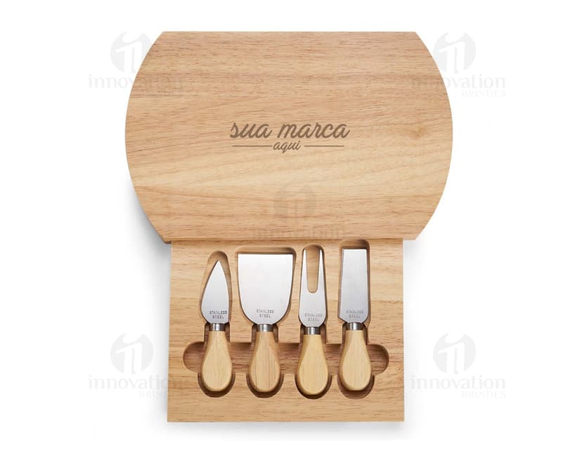 Kit queijo 5 peças de madeira para cozinhar - conjunto de utensílios de cozinha de alta qualidade. Ideal para famílias e jantares. Garanta o seu agora!