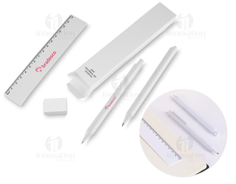 Kit de escritório completo para quem busca organização e praticidade no dia a dia de trabalho. Composto por papel, lápis, tesoura e mais. Ideal para estimular a criatividade e aumentar a produtividade. Adquira já o seu!