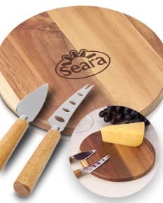 Kit queijo 3 peças - Deguste com praticidade e estilo! Este conjunto inclui utensílios de alta qualidade para apreciar seu queijo favorito. Ideal para reuniões com amigos e familiares. Adquira já o seu! Elegância e sabor em um só produto. Aproveite!